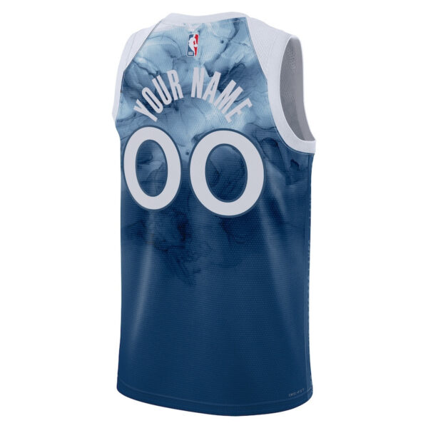 Minnesota Timberwolves 2023/24 City Edition Swingman Custom Jersey - Blue