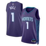 LaMelo Ball 1 Charlotte Hornets Unisex Swingman Jersey - Statement Edition - Purple