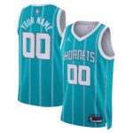 Charlotte Hornets Jordan Brand Unisex Swingman Custom Jersey Teal - Icon Edition