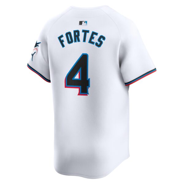 Nick Fortes Miami Marlins  Home Limited Player Jersey - White
