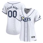 Tampa Bay Rays  Women's Home Limited Custom Jersey - White