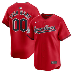 Cleveland Guardians Alternate Limited Custom Men Jersey - Red