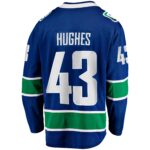 Quinn Hughes Vancouver Canucks Fanatics Home Breakaway Jersey - Blue