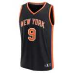 RJ Barrett New York Knicks Fanatics Fastbreak Jersey - City Edition - Black