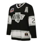 Luc Robitaille Los Angeles Kings Mitchell & Ness Alternate Captain Patch 1992/93 Blue Line Player Jersey - Black