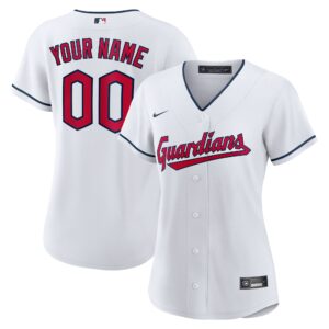 Cleveland Guardians  Women's Replica Custom Jersey - White