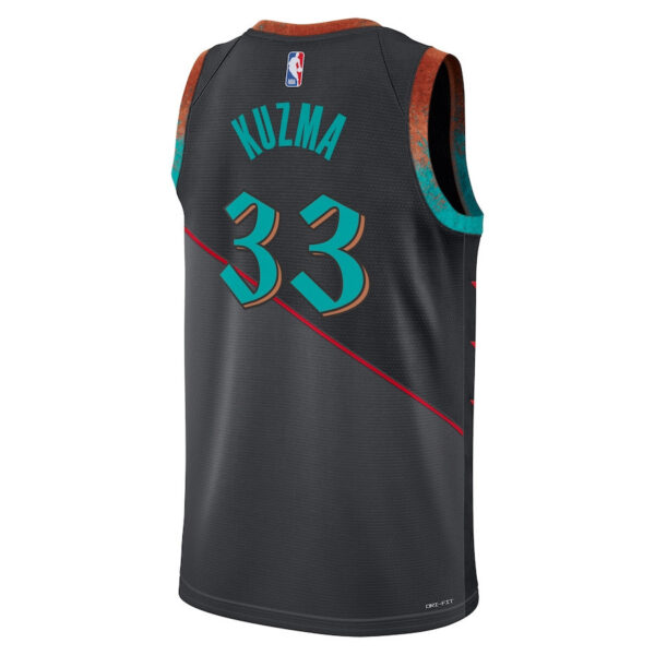 Kyle Kuzma 33 Washington Wizards 2023/24 City Edition Swingman Jersey - Black