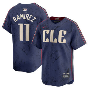 Jos�� Ram��rez 11 Cleveland Guardians 2024 City Connect Limited Men Jersey - Navy