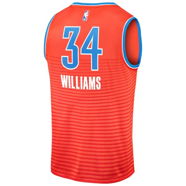 Kenrich Williams Oklahoma City Thunder Fanatics Fast Break Replica Player Jersey - Statement Edition - Orange