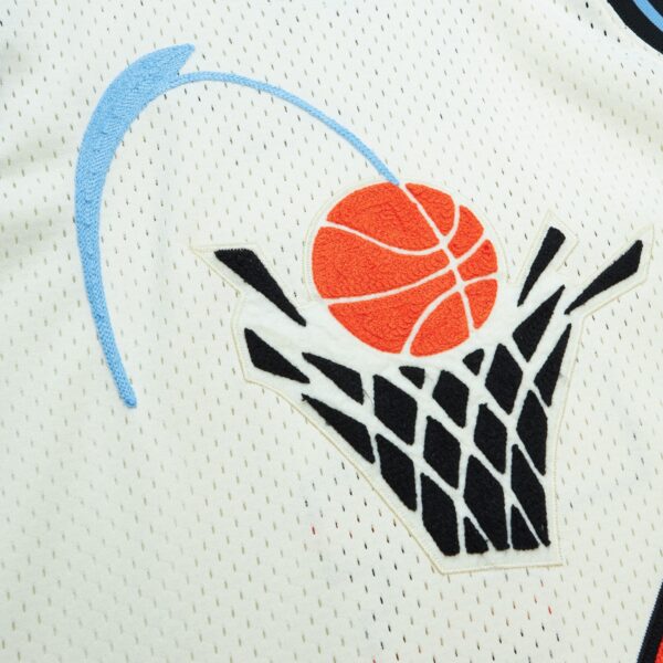 Shawn Kemp Cleveland Cavaliers Mitchell & Ness Chainstitch Swingman Jersey - Cream
