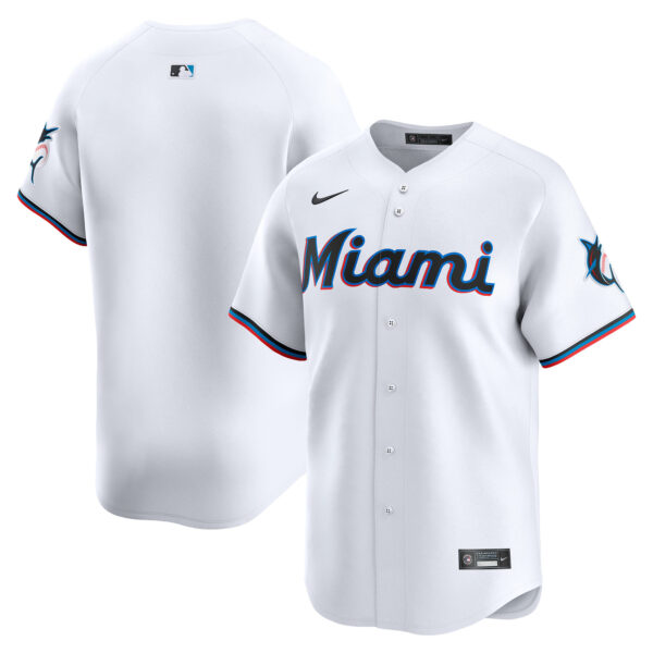 Miami Marlins  Home Limited Jersey - White