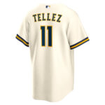Rowdy Tellez 11 Milwaukee Brewers Men Jersey - White