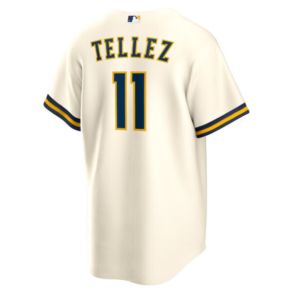 Rowdy Tellez 11 Milwaukee Brewers Men Jersey - White
