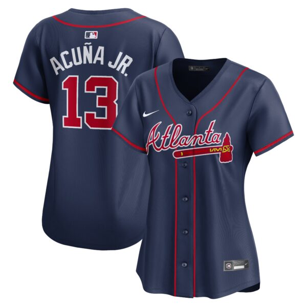 Ronald Acuu00c3u00b1a Jr. Atlanta Braves  Women's Alternate Limited Player Jerseyu00c2u00a0u00e2u20acu201c Navy