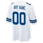 Dallas Cowboys America's Team 2023 Playoffs Game Men Custom Jersey - White