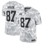 Travis Kelce Kansas City Chiefs 2024 Salute to Service Limited Jersey - Arctic Camo