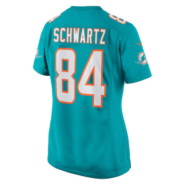 Anthony Schwartz 84 Miami Dolphins Game Women Jersey - Aqua