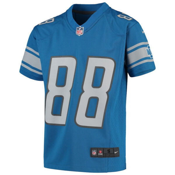 T.J. Hockenson 88 Detroit Lions YOUTH Game Jersey - Blue