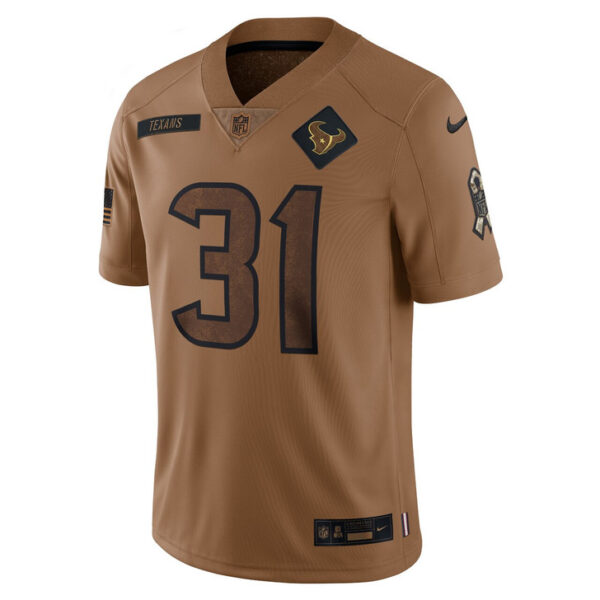 Dameon Pierce Houston Texans Women's 2023 Salute To Service Limited Jersey - Brown
