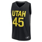 Donovan Mitchell Utah Jazz Fanatics Fast Break Replica Player Jersey - Statement Edition - Black