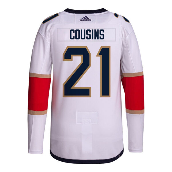 Nick Cousins 21 Florida Panthers 2024 STANLEY CUP Final Away Breakaway Jersey - Men, White