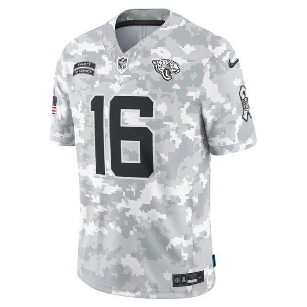 Trevor Lawrence Jacksonville Jaguars 2024 Salute to Service Limited Jersey - Arctic Camo