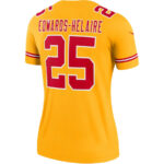 Clyde Edwards-Helaire 25 Kansas City Chiefs Women Inverted Legend Jersey - Gold