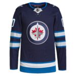 Winnipeg Jets adidas  Home  Primegreen Authentic Custom Jersey - Navy