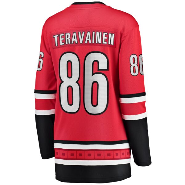 Teuvo Teravainen Carolina Hurricanes Fanatics Women's Alternate Breakaway Player Jersey - Red