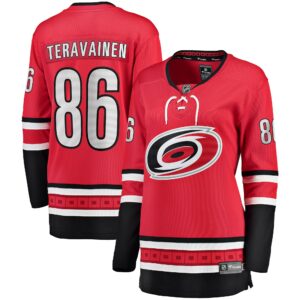 Teuvo Teravainen Carolina Hurricanes Fanatics Women's Alternate Breakaway Player Jersey - Red