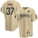 Kevin Ginkel 37 Arizona Diamondbacks 2023 World Series Men Jersey - Gold