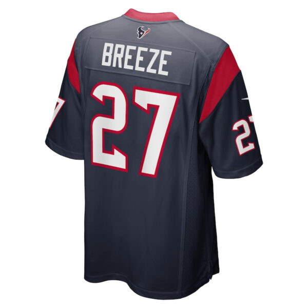 Brady Breeze 27 Houston Texans Game Men Jersey - Navy