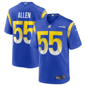 Brian Allen 55 Los Angeles Rams Men Game Jersey - Royal