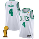 Jrue Holiday 4 Boston Celtics 2024 FINALS CHAMPIONS Swingman Jersey - Association Edition - White