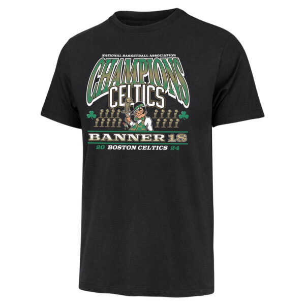 Boston Celtics '47 18-Time Finals Champions Banner Unisex T-Shirt - Black