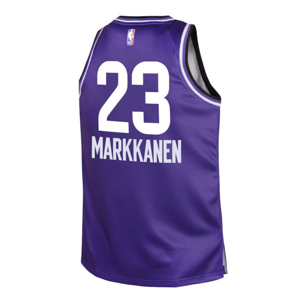 Lauri Markkanen 23 Utah Jazz 2023/24 City Edition Swingman YOUTH Jersey - Purple