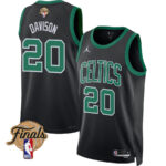 JD Davison 20 Boston Celtics 2024 FINALS PATCH Swingman Jersey - Statement Edition - Black