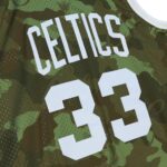 Larry Bird Boston Celtics Mitchell & Ness Hardwood Classics 1985/86 Ghost Green Swingman Jersey - Camo