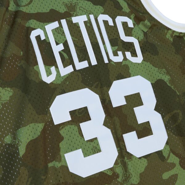 Larry Bird Boston Celtics Mitchell & Ness Hardwood Classics 1985/86 Ghost Green Swingman Jersey - Camo