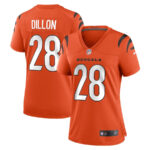 Corey Dillon 28 Cincinnati Bengals Women Retired Game Jersey - Orange