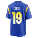 Xavier Smith 19 Los Angeles Rams 2023 Playoffs Patch Game Men Jersey - Royal