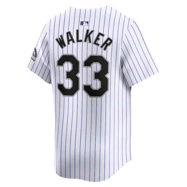 Larry Walker 33 Colorado Rockies Home Limited Player Men Jersey - White