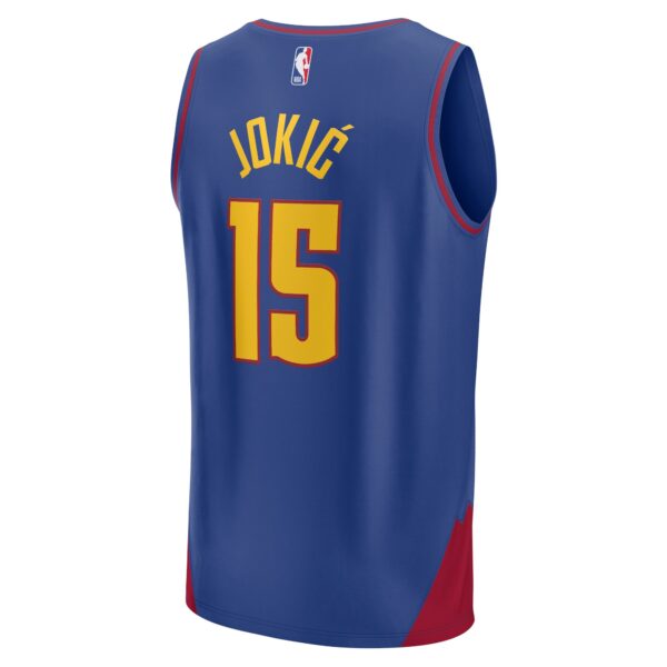 Nikola Jokic Denver Nuggets Fanatics Youth Fast Break Player Jersey - Statement Edition - Blue
