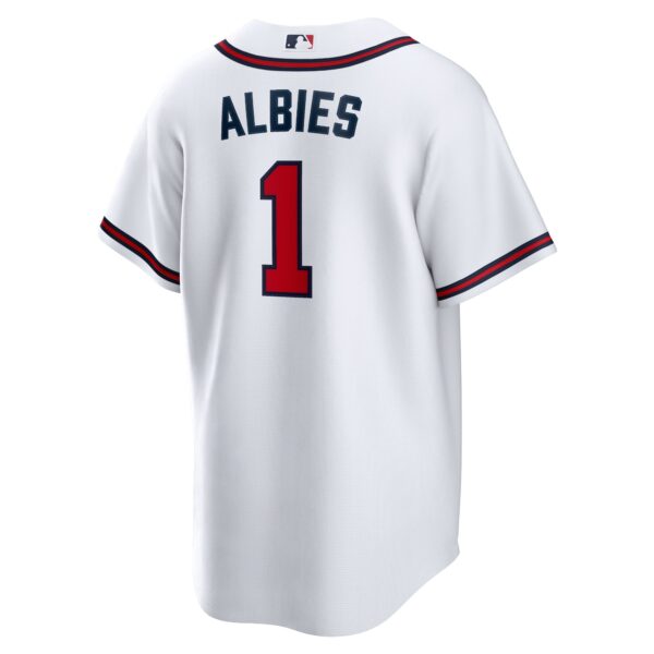 Ozzie Albies Atlanta Braves  Home Replica Player Name Jersey - White
