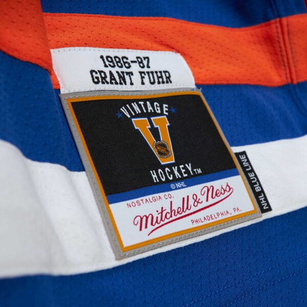Grant Fuhr Edmonton Oilers Mitchell & Ness  1986/87 Blue Line Player Jersey - Royal