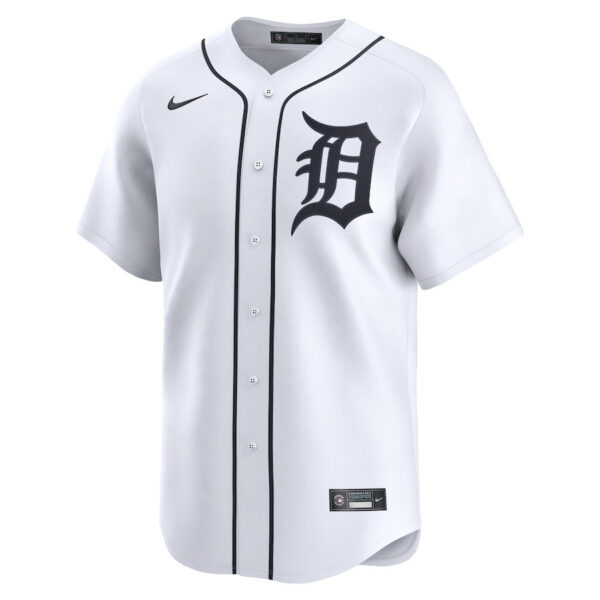 Casey Mize 12 Detroit Tigers Home Limited Player Men Jersey - White