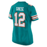 Bob Griese 12 Miami Dolphins Women Retired Jersey - Aqua