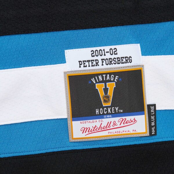 Peter Forsberg Colorado Avalanche Mitchell & Ness  2001/02 Alternate Captain Blue Line Player Jersey - Maroon