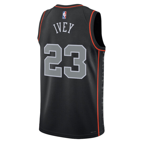 Jaden Ivey 23 Detroit Pistons 2023/24 City Edition Swingman Jersey - Black