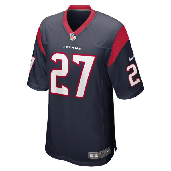 Brady Breeze 27 Houston Texans Game Men Jersey - Navy